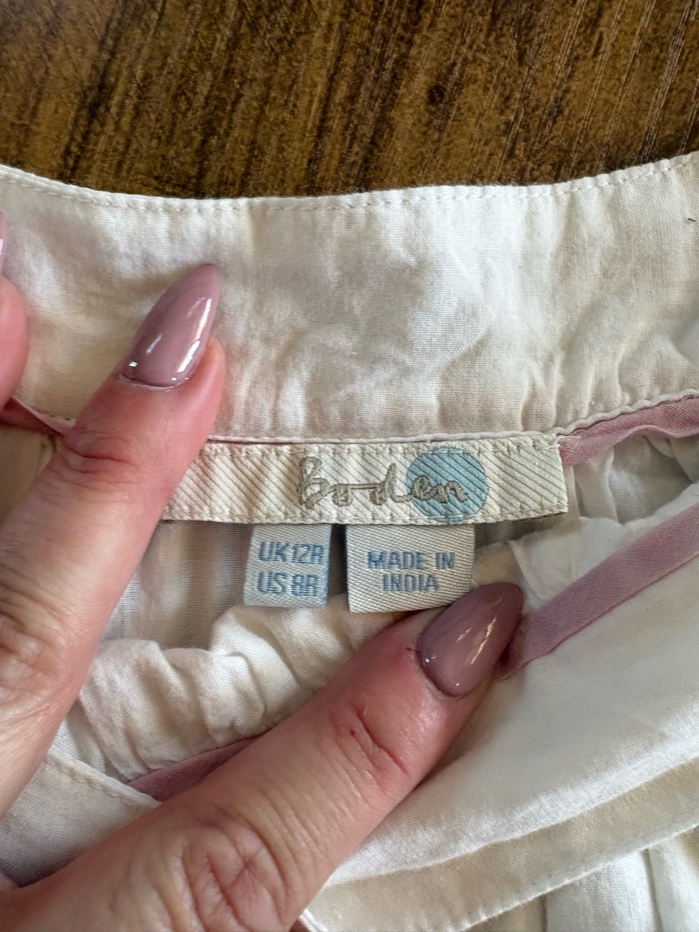 Boden White Embroidered Midi Skirt - Picture 3 of 4